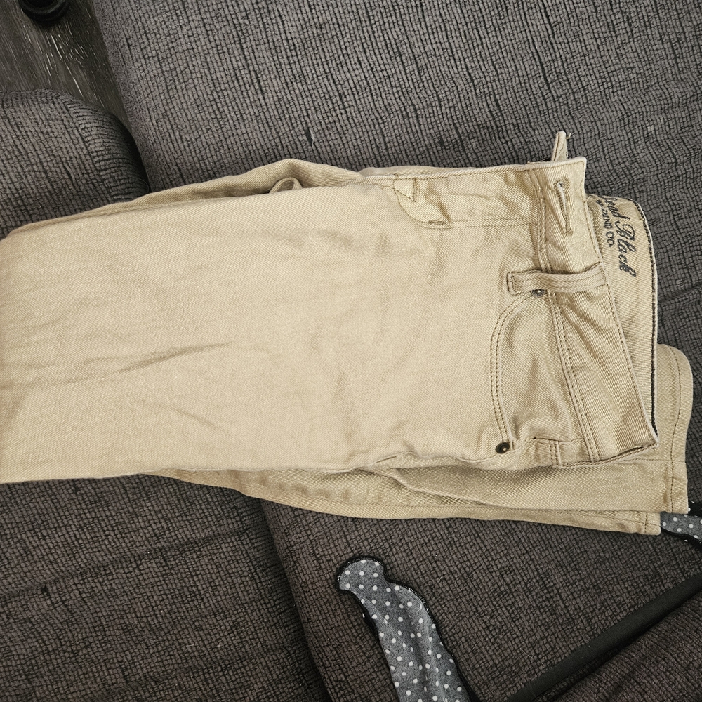 Women's Skinny Jeans in Light Tan - Stretch Fit